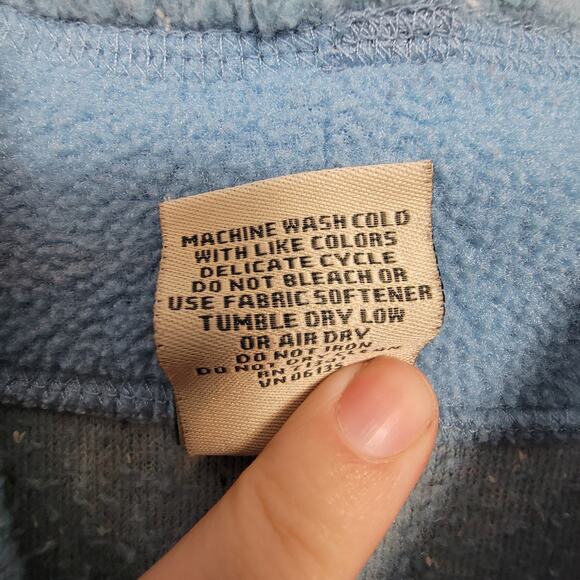 L.L.Bean Light Blue Mock Neck Fleece Pullover Soft Warm Cozy Classic Fit - Picture 8 of 10